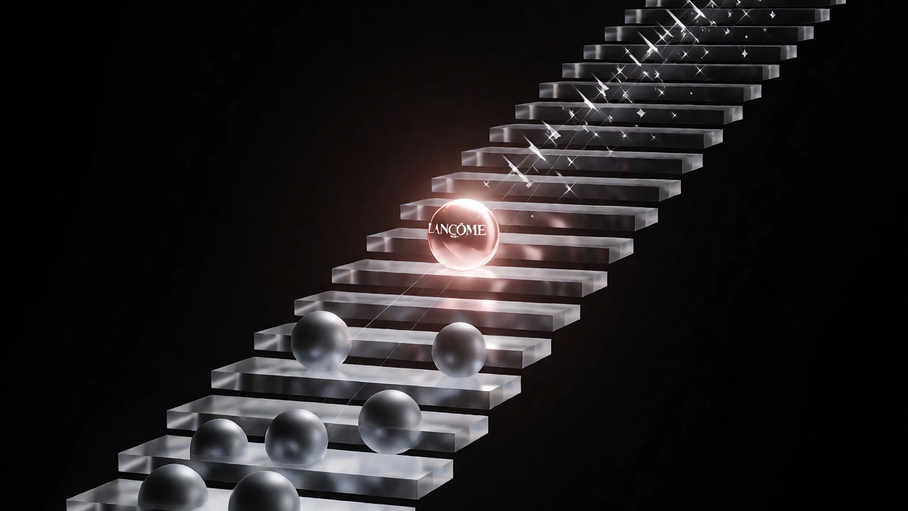 Abstract concept of beauty brand hierarchy ladder